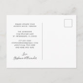 We verhuisden Dusty Green Palm Fronds New Home Aankondigingskaart (Achterkant)