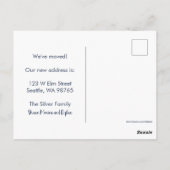 We verhuisden een nieuwe roze tuin exotische palm briefkaart (Achterkant)