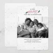 We verhuisden foto kerst Feestdagen bewegen Aankondiging (Voorkant / Achterkant)