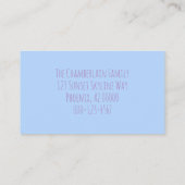 We verhuisden Fun City Skyline Home Adres wijzigen Visitekaartje (Achterkant)