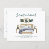 We verhuisden handgeschreven script bewegende aank (Voorkant / Achterkant)