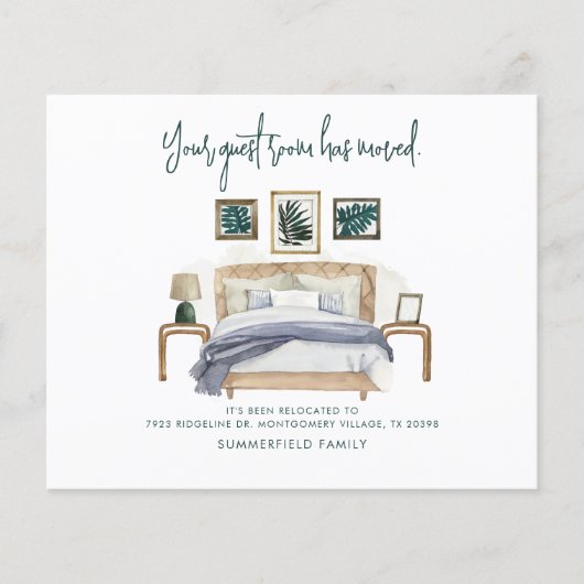 We Verhuisden Handgeschreven Script Verhuisbericht (Voorkant)