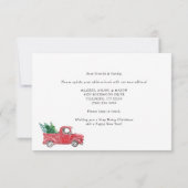 We verhuisden kerst Feestdagen bewegende aankondig Notitiekaartje (Achterkant)