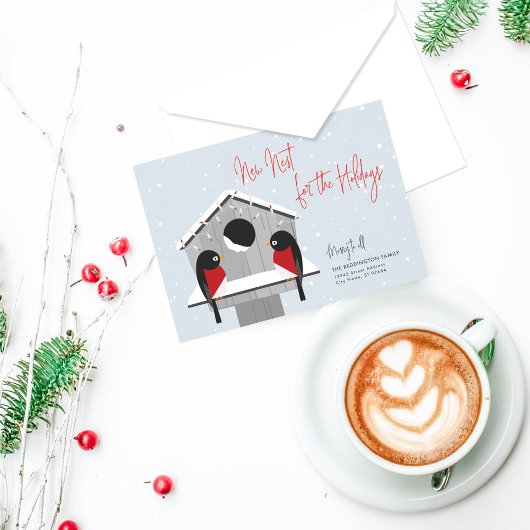 We verhuisden kerstKaarten Feestdagenkaart