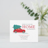 We verhuisden kerstvakantie verhuizen aankondiging (Staand voorkant)