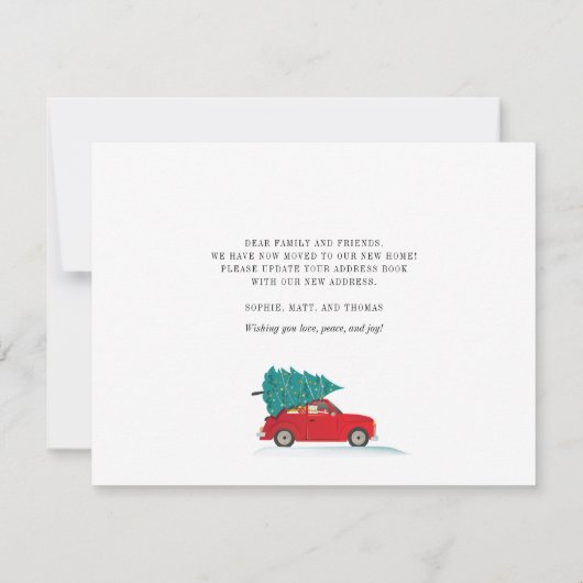 We verhuisden kerstvakantie verhuizen aankondiging (Achterkant)