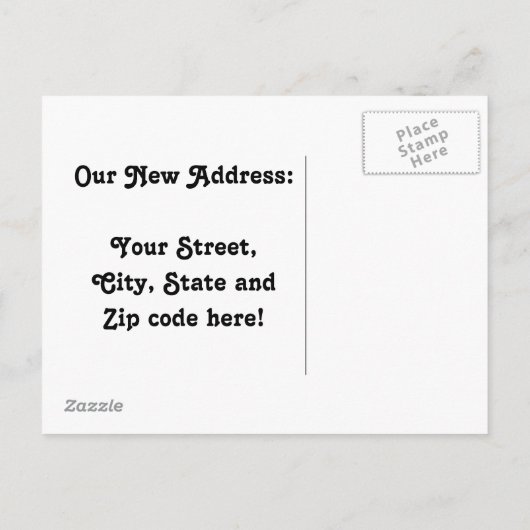 We verhuisden naar Chihuahua Aankondigingskaart (Achterkant)