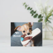 We verhuisden naar Chihuahua Aankondigingskaart (Staand voorkant)