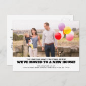 We verhuisden naar een nieuw huisadres Foto verhui Aankondigingskaart (Voorkant / Achterkant)