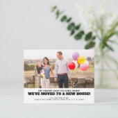 We verhuisden naar een nieuw huisadres Foto verhui Aankondigingskaart (Staand voorkant)