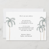We verhuisden naar Florida Palm Trees New Address Aankondiging (Achterkant)