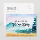 We verhuisden naar het Motivatie Gezegde van de be Aankondigingskaart (Voorkant / Achterkant)