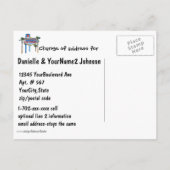 We verhuisden naar het nieuwe adres Las Vegas Aankondigingskaart (Achterkant)