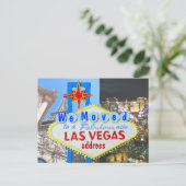 We verhuisden naar het nieuwe adres Las Vegas Aankondigingskaart (Staand voorkant)