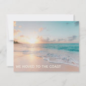 We verhuisden naar het nieuwe adres van de Kustban Aankondiging (Voorkant)