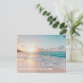 We verhuisden naar het nieuwe adres van de Kustban Aankondiging (Staand voorkant)