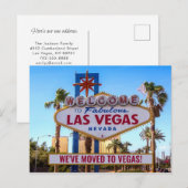 We verhuisden naar Las Vegas New Home Aankondigingskaart (Voorkant / Achterkant)
