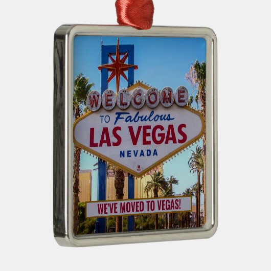 We verhuisden naar Las Vegas New Home Metalen Ornament (Rechts)