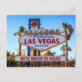 We verhuisden naar Las Vegas Nieuw Thuis Briefkaart