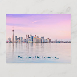 We verhuisden naar Toronto Canada Skyline Photo Mo Briefkaart