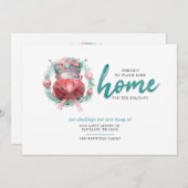 We verhuisden nergens zoals thuis met kerst aankondiging (Voorkant / Achterkant)