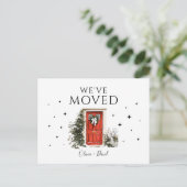 We verhuisden New Address Holiday Verhuizing Aanko Briefkaart (Staand voorkant)