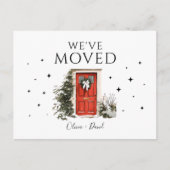 We verhuisden New Address Holiday Verhuizing Aanko Briefkaart (Voorkant)