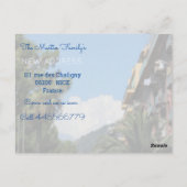 We verhuisden - Nice - Frankrijk Briefkaart (Achterkant)