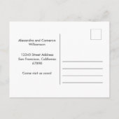 We verhuisden nieuw startpunt | Zwarte borstel Briefkaart (Achterkant)