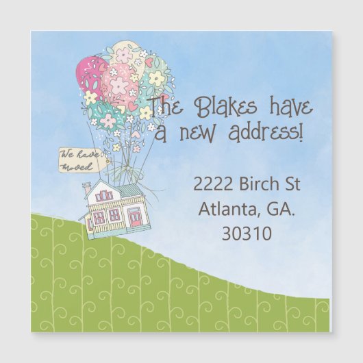 We verhuisden ons huis via Balloon Magnet (Voorkant)