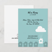 We verhuizen de reclamekaarten aankondiging (Voorkant / Achterkant)