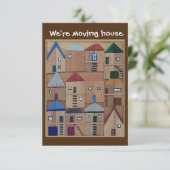 We verhuizen een huiskaart. kaart (Staand voorkant)