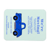 We verhuizen naar Flat Announcement Kaart Magneet (Horizontaal)