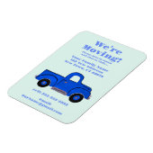 We verhuizen naar Flat Announcement Kaart Magneet (Linkerzijde)