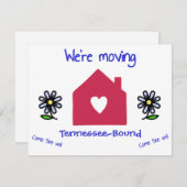 We verhuizen naar uw stad of staat bedankkaart (Voorkant / Achterkant)