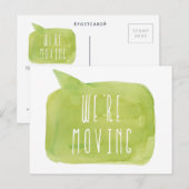 We verhuizen New Address House Home Photo Briefkaa Aankondigingskaart (Voorkant / Achterkant)