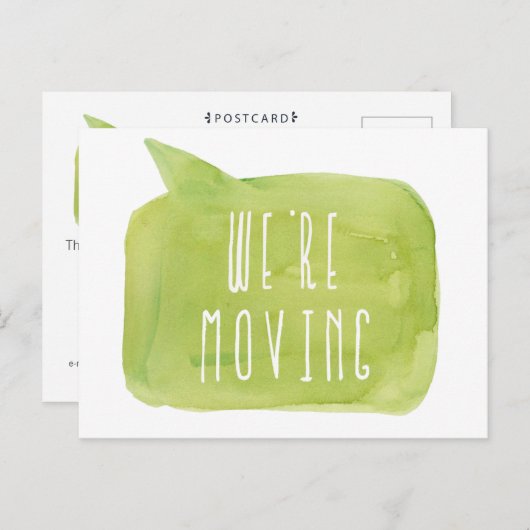 We verhuizen New Address House Home Photo Briefkaa Aankondigingskaart (Voorkant / Achterkant)