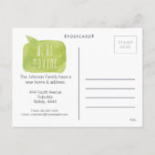 We verhuizen New Address House Home Photo Briefkaa Aankondigingskaart (Achterkant)