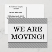 "WE VERHUIZEN!" Nieuw Adres Ansichtkaart Aankondigingskaart (Voorkant / Achterkant)