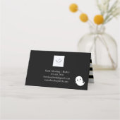 We verkopen Boo-tiful huizen | Halloween Makelaar  Plaatskaartje (Achterkant)