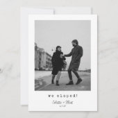 We Verliefden ons Moderne Minimalistische Foto Ber Aankondiging (Voorkant)