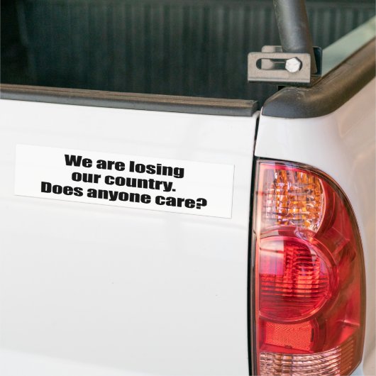 We verliezen ons land - Maakt het iedereen uit Bumpersticker (Op Truck)