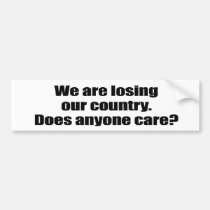 We verliezen ons land - Maakt het iedereen uit Bumpersticker