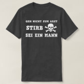 WE VERMIJDEN DAT HET ZIEKENHUIS STERFT ALS EEN MAN T-SHIRT (Design voorkant)