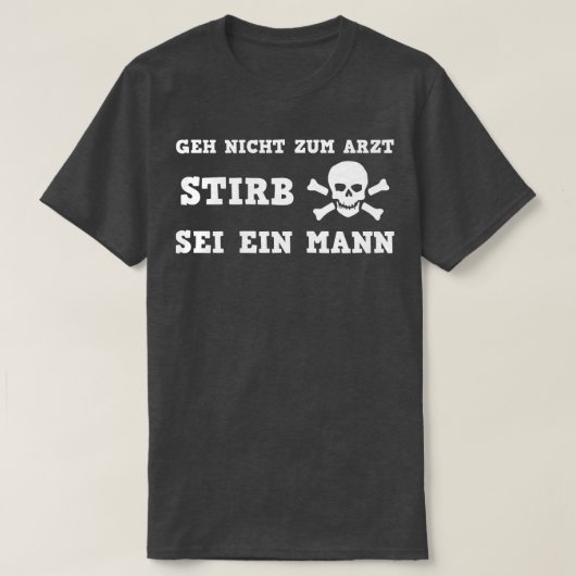 WE VERMIJDEN DAT HET ZIEKENHUIS STERFT ALS EEN MAN T-SHIRT (Design voorkant)
