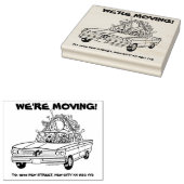 We verplaatsen 4 x 5 inch Rubber Stamp Rubberstempel (Gestempeld)