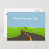 We verplaatsen aangepaste adreswijziging aankondigingskaart (Voorkant / Achterkant)