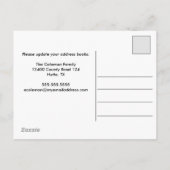 We verplaatsen aangepaste adreswijziging aankondigingskaart (Achterkant)