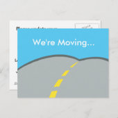 We verplaatsen aangepaste adreswijziging voor bedr aankondigingskaart (Voorkant / Achterkant)