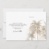 We verplaatsen Adres Palm Trees verplaatst Aankondiging (Achterkant)